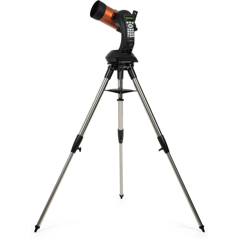 Celestron NexStar 4SE Maksutov Schmidt-Cassegrain computerized telescope with optical tube and mount, ready for astronomical observation.