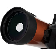 Celestron NexStar 4SE Maksutov Schmidt-Cassegrain computerized telescope with optical tube and mounted tripod setup.