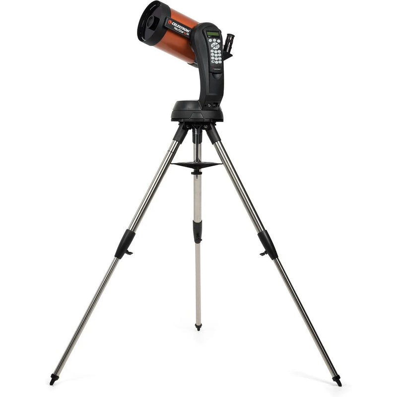 Celestron NexStar 6SE SCT computerized telescope with Schmidt-Cassegrain design and motorized mount, ready for stargazing.