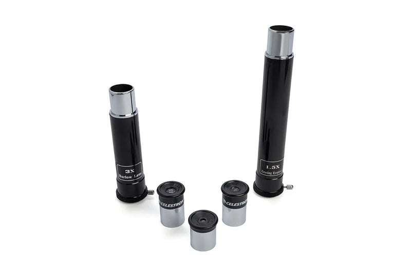 Celestron PowerSeeker 50AZ refractor telescope with adjustable mount and optical tube for beginner astronomy observations.
