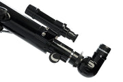 Celestron PowerSeeker 60AZ refractor telescope with adjustable tripod and optical tube for beginner astronomy viewing.