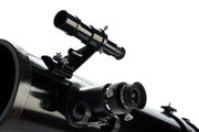 Celestron PowerSeeker 114EQ Newtonian telescope with equatorial mount and optical tube, ideal for astronomy observation.