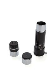 Celestron PowerSeeker 80EQ refractor telescope with tripod, showcasing optical tube and mount for astronomy observations.