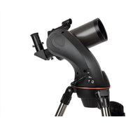 Celestron NexStar 90 SLT Maksutov Schmidt-Cassegrain computerized telescope setup with adjustable tripod and control panel.
