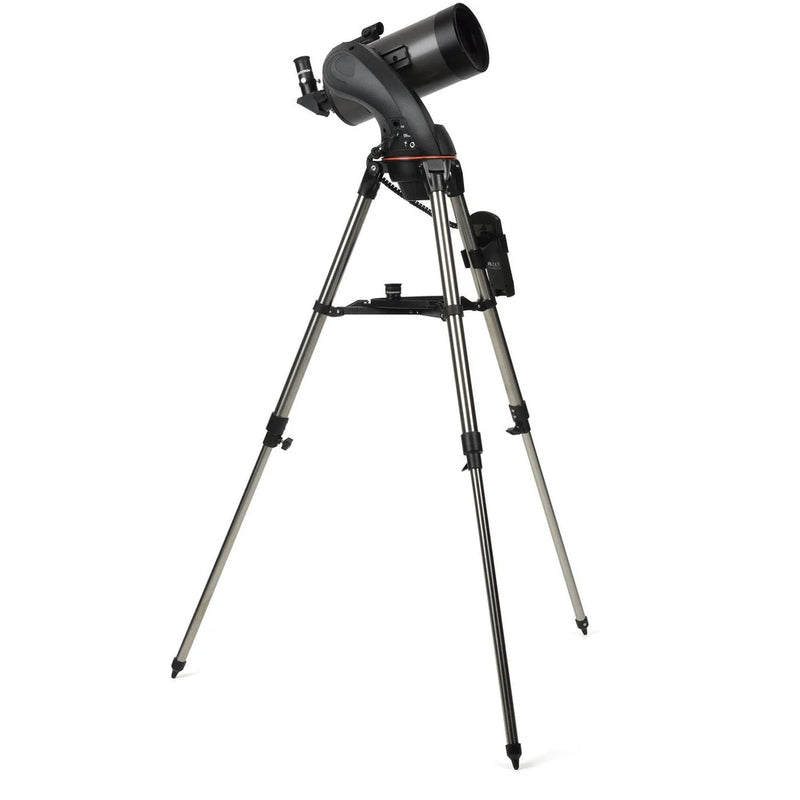 Celestron NexStar 127 SLT Maksutov Schmidt-Cassegrain computerized telescope with mount and optical tube for astronomy.