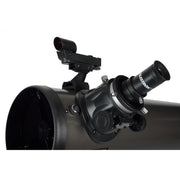 Celestron NexStar 130 SLT Newtonian computerized telescope with Schmidt-Cassegrain design, black mount and optical tube.