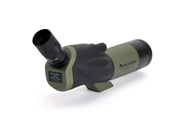 Celestron Ultima 65 45-degree spotting scope with adjustable eyepiece and sturdy tripod for outdoor birdwatching and nature observation.