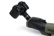 Celestron Ultima 65 spotting scope with 45-degree eyepiece, compact binoculars for outdoor nature and wildlife viewing.