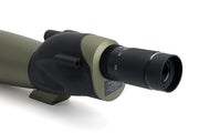 Celestron Ultima 80 straight zoom spotting scope with adjustable eyepiece and durable body for outdoor birdwatching and nature observation.