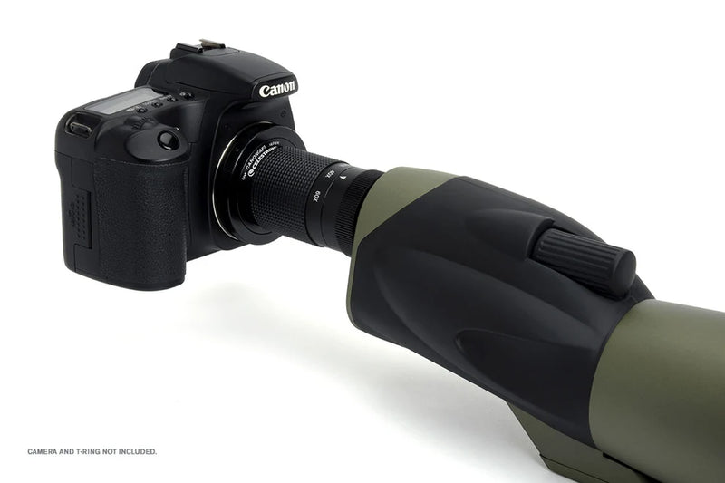 Celestron Ultima 80 straight zoom spotting scope with adjustable eyepiece and durable body, ideal for outdoor viewing.
