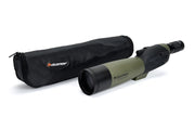 Celestron Ultima 80 Straight Zoom Spotting Scope with adjustable eyepiece and sturdy tripod for birdwatching and nature observation.