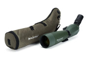 Celestron Regal M2 80 ED zoom spotting scope with adjustable eyepiece and sturdy tripod for detailed outdoor viewing.