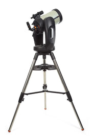 Celestron CPC 800 GPS Schmidt-Cassegrain Telescope with a large optical tube and mounted accessories for astronomy observation.