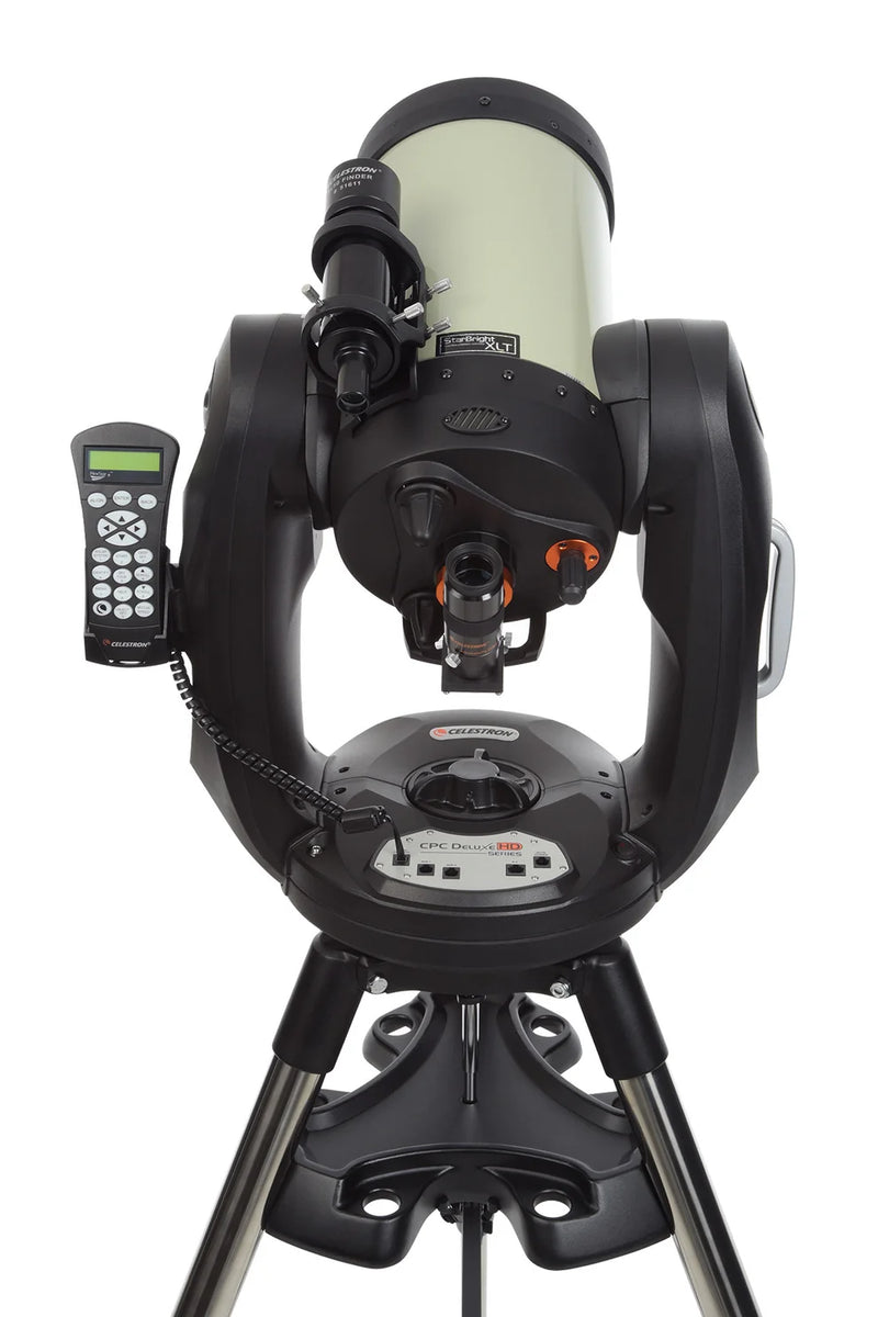 Celestron CPC Deluxe 800 EdgeHD Schmidt-Cassegrain computerized telescope with tripod and optical tube for astrophotography and stargazing