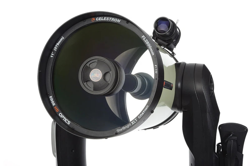 Celestron CPC 1100 GPS Schmidt-Cassegrain computerized telescope with adjustable tripod and control panel for astronomical observation