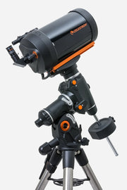 Celestron CGEM II 800 Schmidt-Cassegrain telescope with tripod, reflecting optical tube, and mount for astrophotography and stargazing.