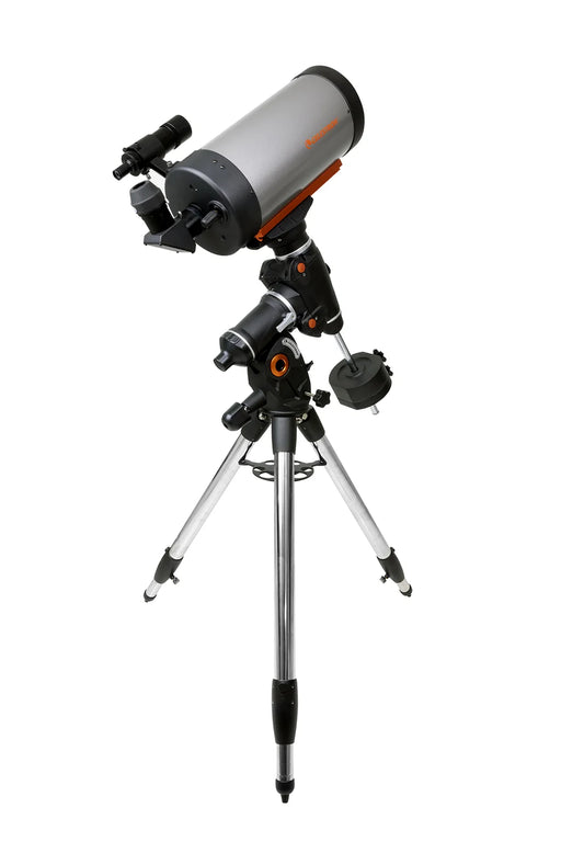 Celestron CGEM II 700 Maksutov Cassegrain telescope with black metal tube and mount, designed for astronomical observation.