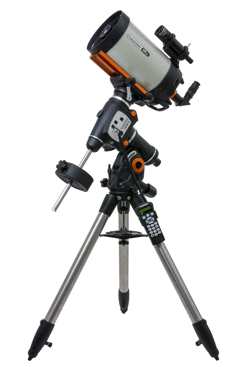 Celestron CGEM II 800 EdgeHD Schmidt-Cassegrain telescope with mount and optical tube, designed for astrophotography and stargazing.