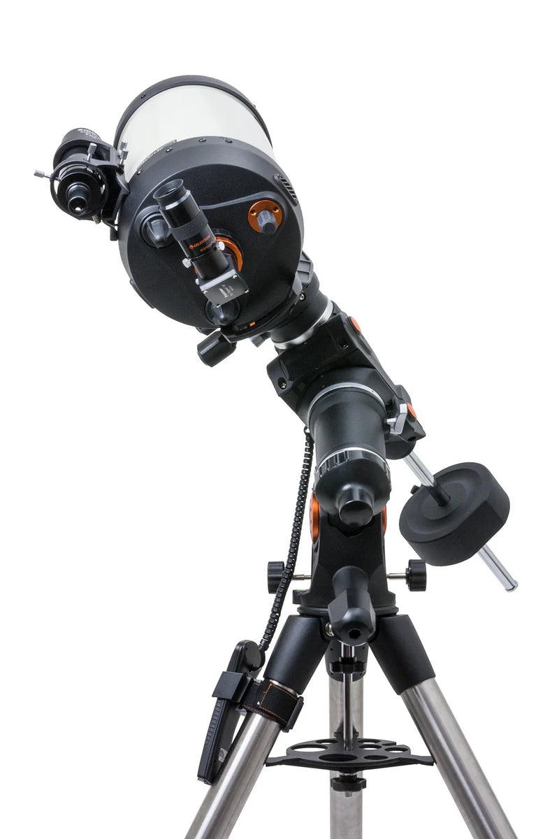 Celestron CGEM II 800 EdgeHD Schmidt-Cassegrain telescope with tripod and optical tube in a clear outdoor setting