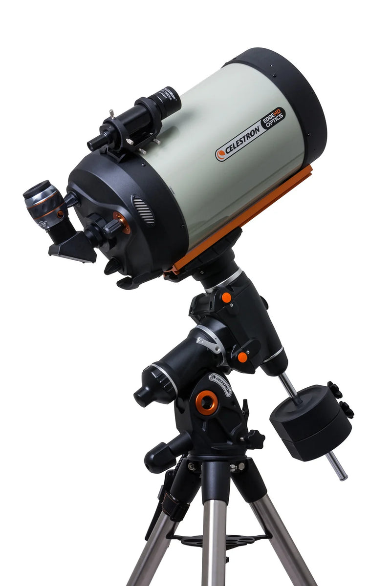 Celestron CGEM II 1100 EdgeHD Schmidt-Cassegrain telescope with tripod and accessories, ready for astrophotography and stargazing.
