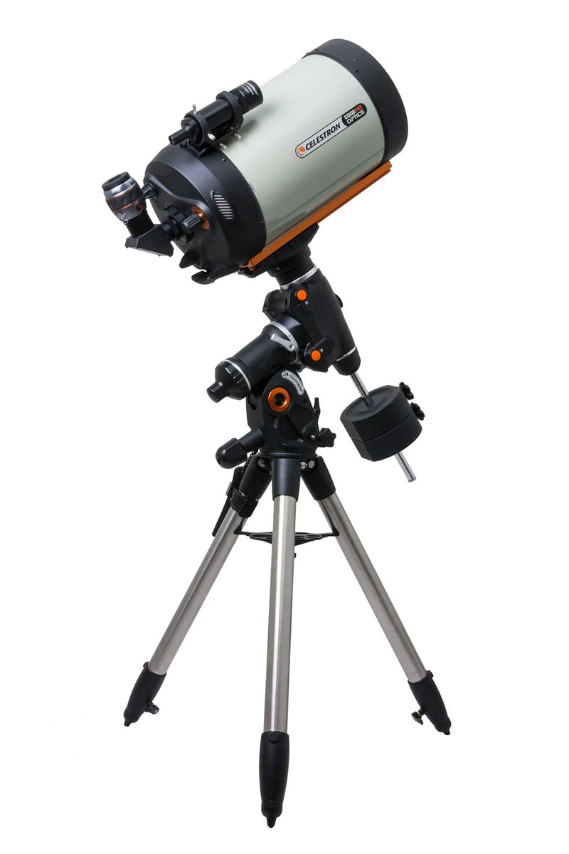 Celestron CGEM II 1100 EdgeHD Schmidt-Cassegrain telescope with mount, featuring a large optical tube and advanced control system.