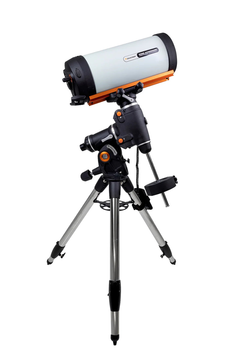 Celestron CGEM II 8-inch Rowe-Ackermann Schmidt Astrograph telescope with optical tube and mount, designed for astrophotography and astronomy.