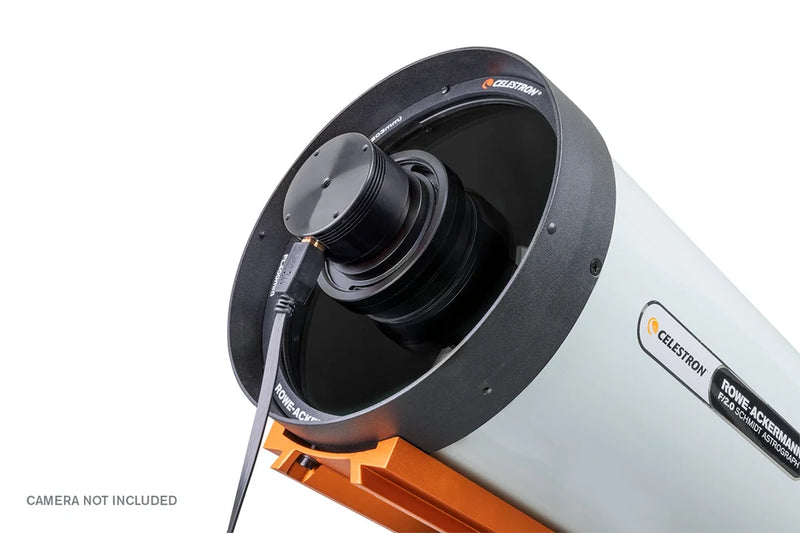 Celestron CGEM II 8-inch Rowe-Ackermann Schmidt Astrograph telescope showing optical tube and mount setup.