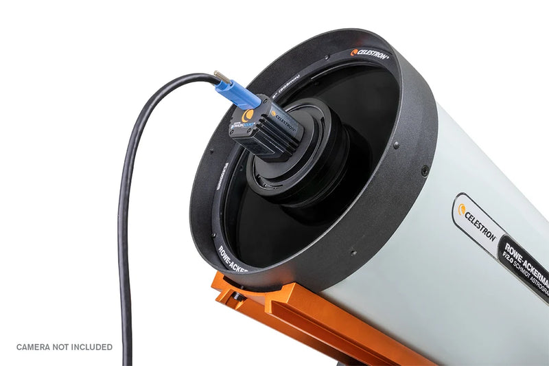 Celestron CGEM II 8-inch Rowe-Ackermann Schmidt Astrograph telescope with a sleek optical tube and mount for astrophotography.