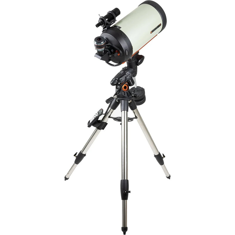 Celestron Advanced VX 9.25" EdgeHD telescope with mount, showing optical tube and accessories for astrophotography and stargazing.