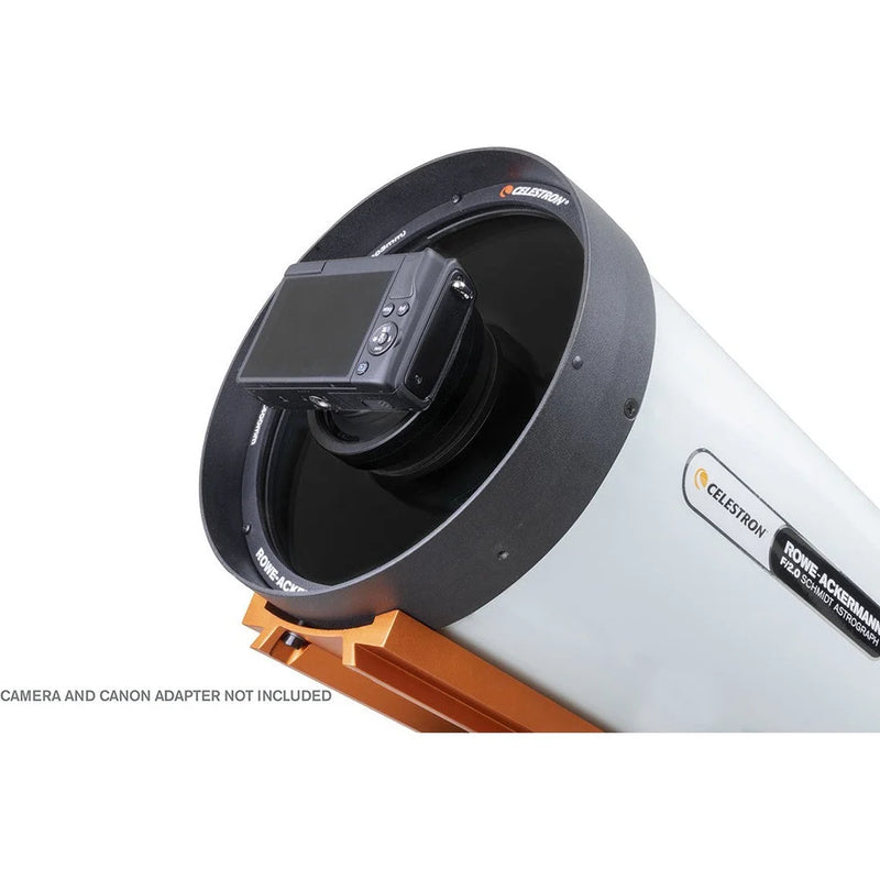Celestron Advanced VX 8-inch Rowe-Ackermann Schmidt Astro Telescope, reflector type with tripod and optical tube assembly.