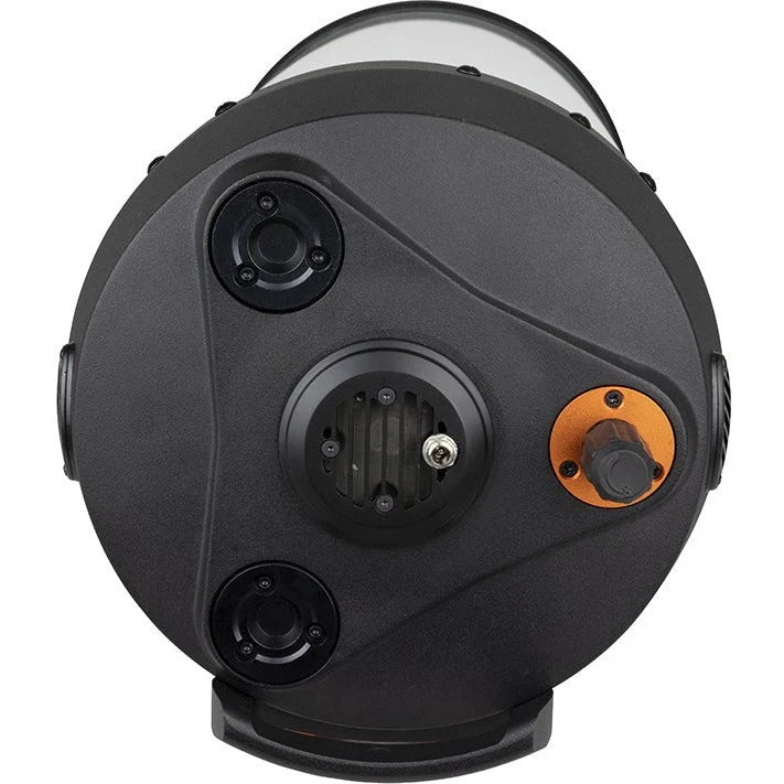 Celestron Advanced VX 8-inch Rowe-Ackermann Schmidt Astro Telescope reflecting telescope with mount and optical components.