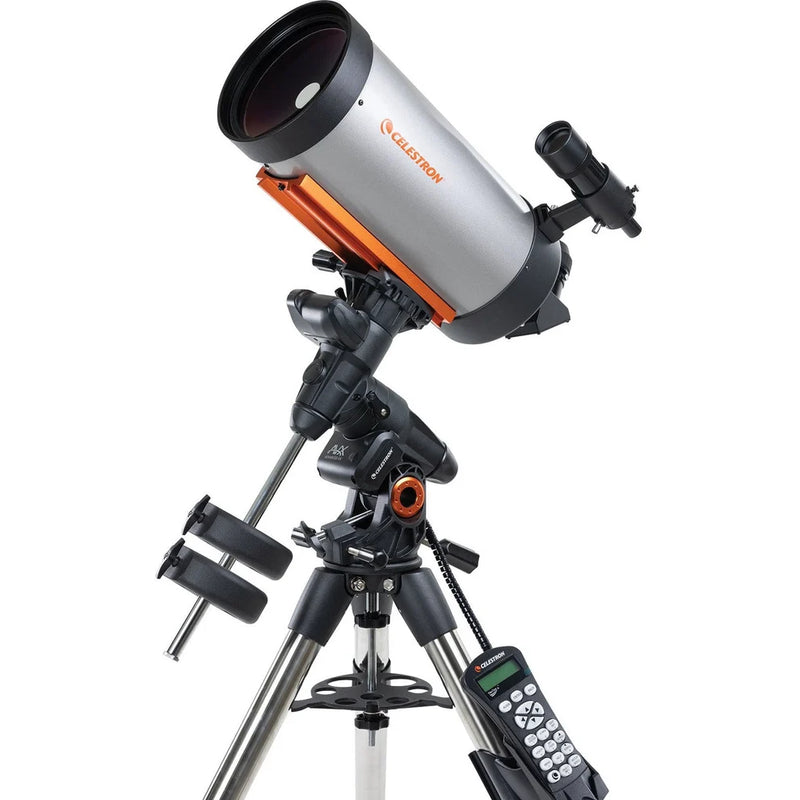 Celestron Advanced VX 7-inch Maksutov Cassegrain telescope with mount and tripod, designed for astronomical observation.