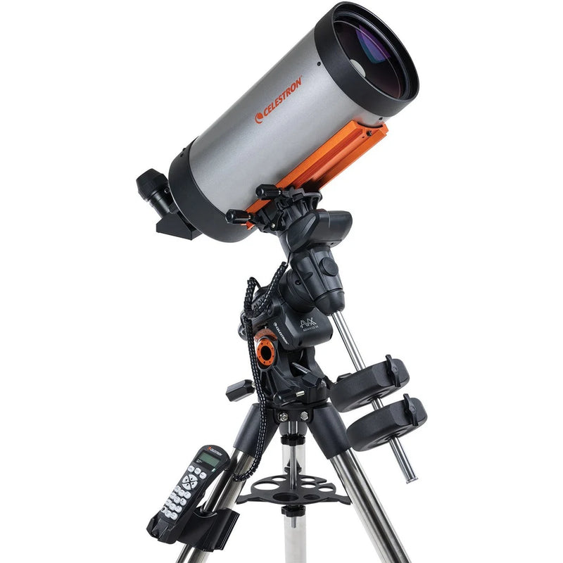 Celestron Advanced VX 7-inch Maksutov Cassegrain telescope with tripod and mount setup, designed for astronomical observation.