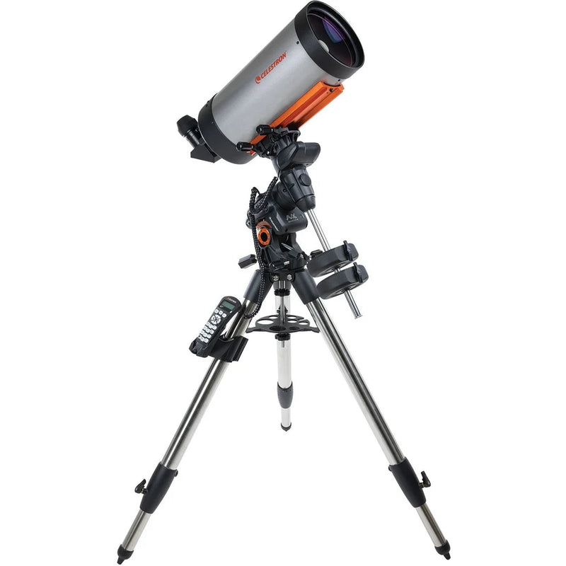 Celestron Advanced VX 7-inch Maksutov Cassegrain Telescope with equatorial mount and optical tube in a clear view.