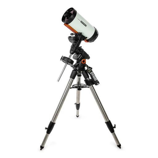 Celestron Advanced VX 6-inch Rowe-Ackermann Schmidt Astrograph reflector telescope with mount and optical components visible.
