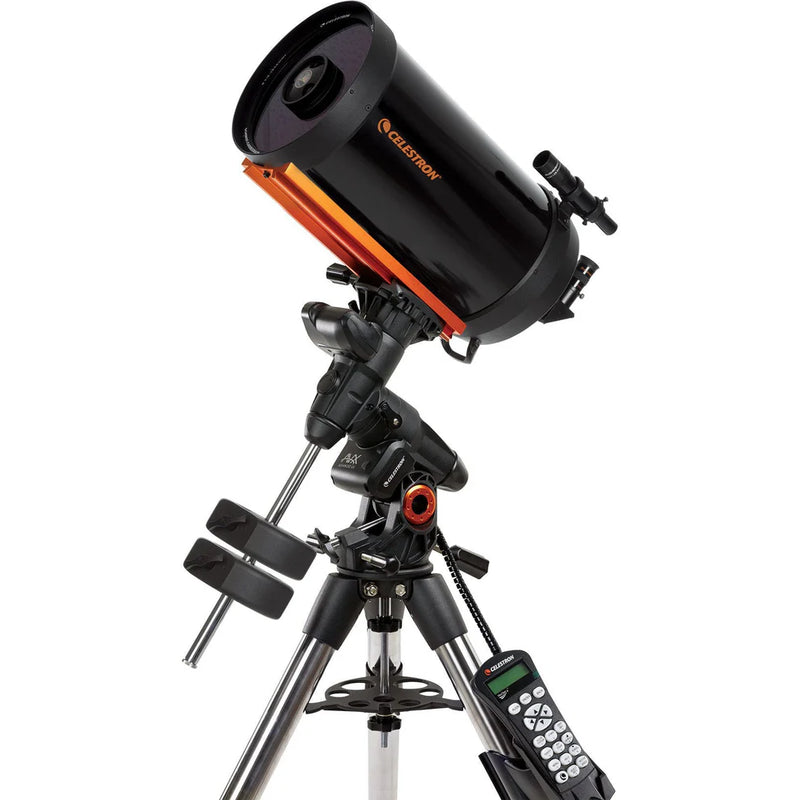 Celestron Advanced VX 9.25-inch Schmidt-Cassegrain telescope with tripod and mount, ideal for astrophotography and stargazing.