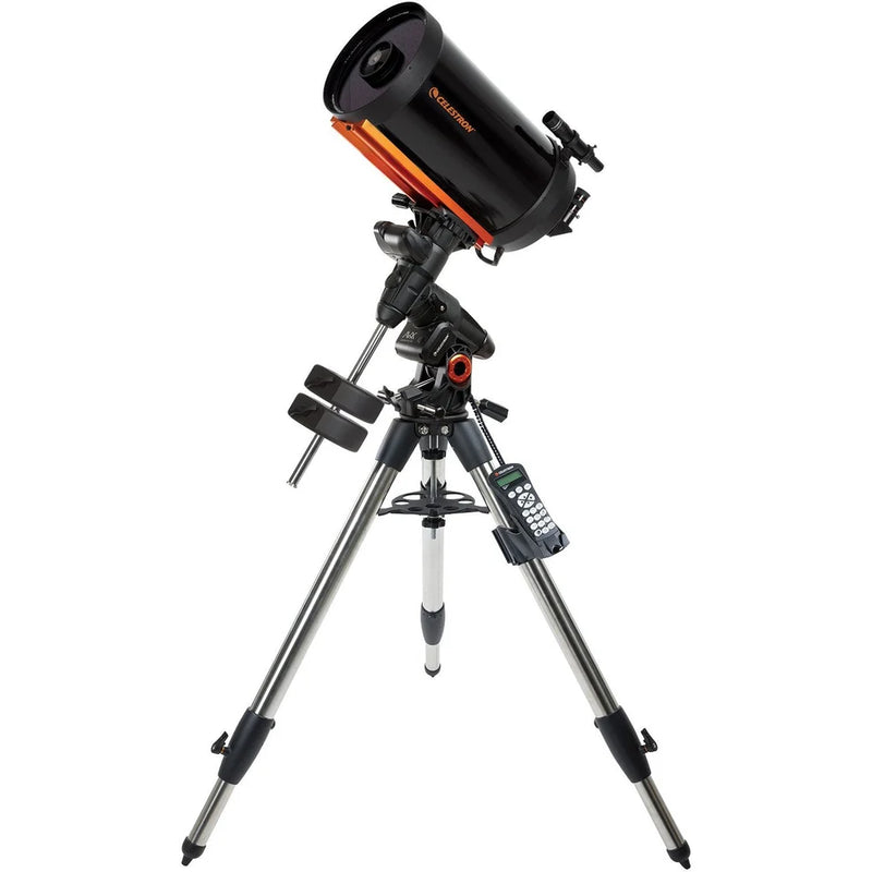 Celestron Advanced VX 9.25-inch Schmidt-Cassegrain telescope with tripod and mount, ready for astronomy observation and astrophotography