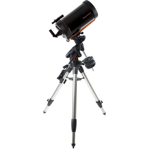 Celestron Advanced VX 9.25-inch Schmidt-Cassegrain Telescope with mount, black optical tube and accessories visible.