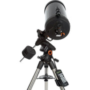 Celestron Advanced VX 9.25-inch Schmidt-Cassegrain Telescope with mount and optical tube for astrophotography and stargazing.