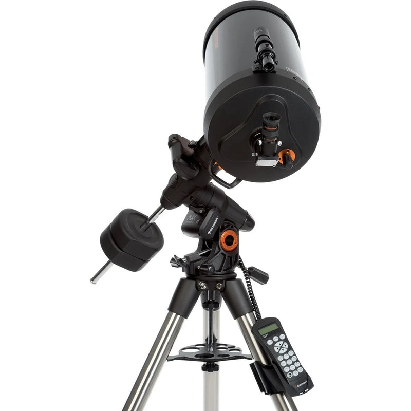 Celestron Advanced VX 9.25-inch Schmidt-Cassegrain Telescope with mount and optical tube for astrophotography and stargazing.