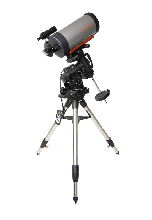 Celestron CGX 700 Maksutov Cassegrain Telescope with equatorial mount, optical tube, and accessories for astrophotography and stargazing.