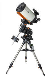Celestron CGX 925 EdgeHD Schmidt-Cassegrain telescope with mount and accessories, designed for astrophotography and celestial observation.