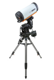 Celestron CGX 8-inch Rowe-Ackermann Schmidt Astrograph reflecting telescope with sleek optical tube and mount setup.