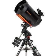 Celestron Advanced VX 11-inch Schmidt-Cassegrain Telescope with mount and optical tube for astronomical observation.