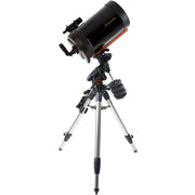 Celestron Advanced VX 11-inch Schmidt-Cassegrain Telescope with equatorial mount and tripod for astrophotography and stargazing.