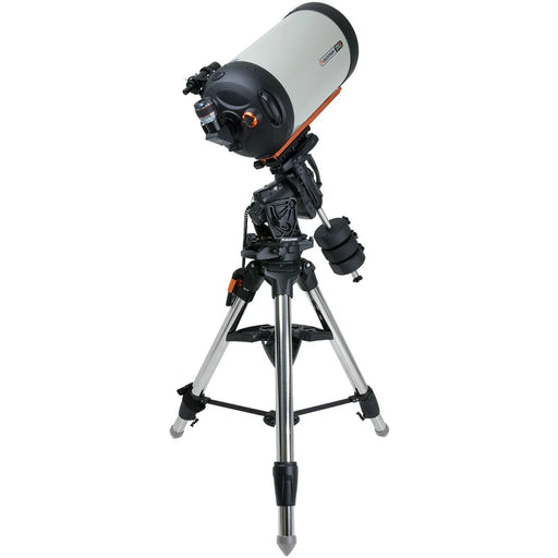 Celestron CGX-L 1400 EdgeHD Schmidt-Cassegrain telescope setup with mount and accessories, ready for astrophotography and stargazing.
