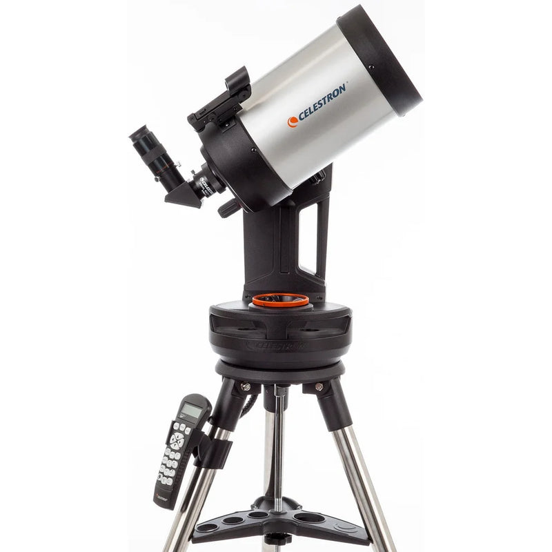 Celestron NexStar Evolution 6-inch Schmidt-Cassegrain telescope with integrated hand control and compact design for astrophotography and stargazing.