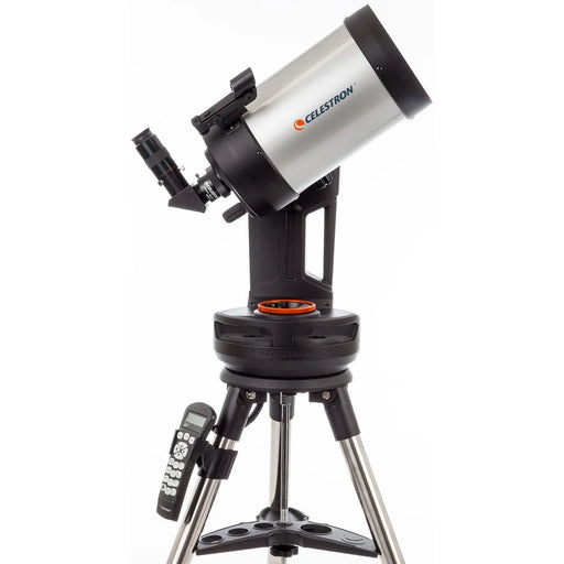 Celestron NexStar Evolution 6-inch Schmidt-Cassegrain telescope with integrated hand control and compact design for astrophotography and stargazing.