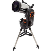 Celestron NexStar Evolution 6" SCT Telescope with integrated mount and eyepiece, ready for astronomical observation.