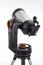 Celestron NexStar Evolution 6-inch Schmidt-Cassegrain telescope with integrated hand controller and sleek design.
